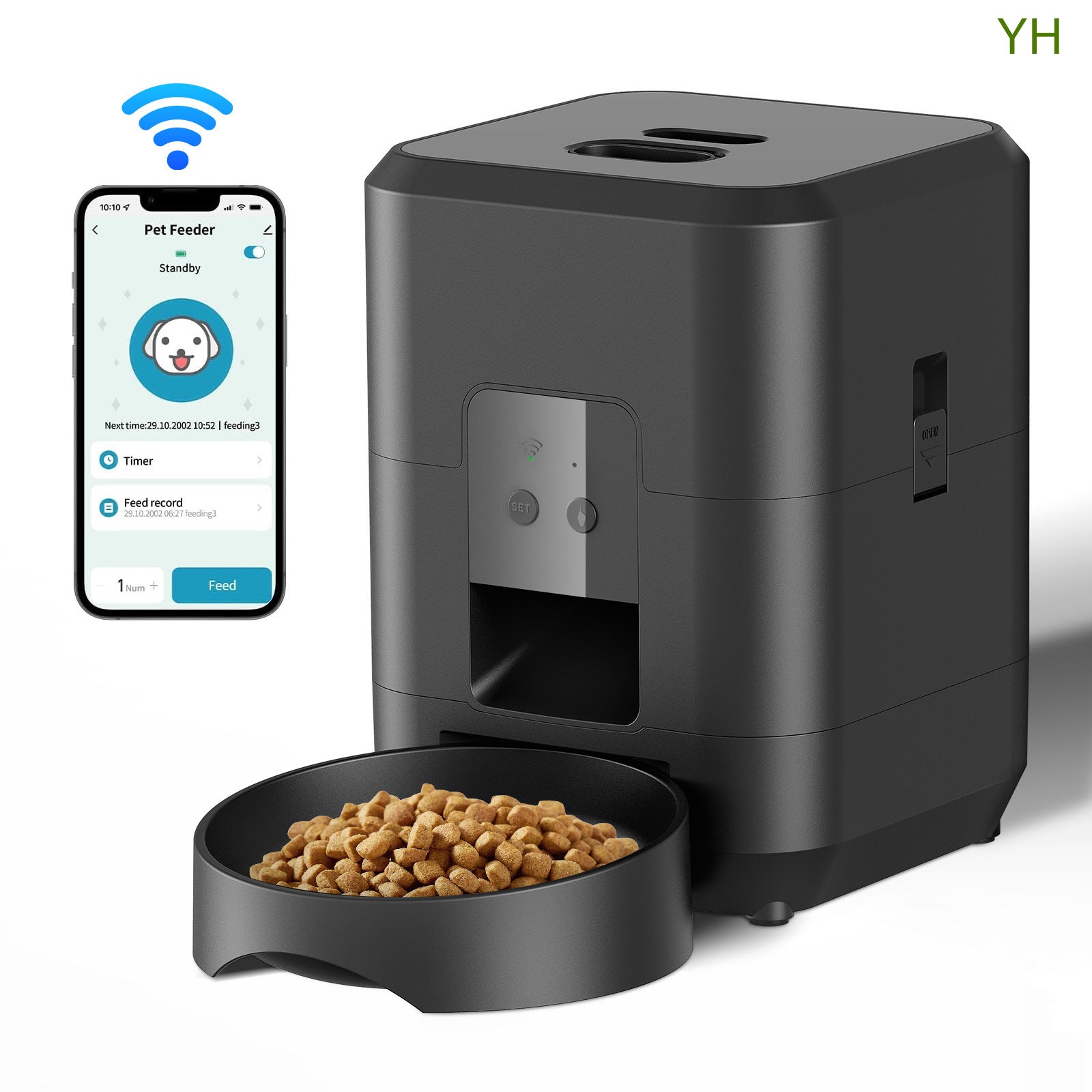 Distributeur automatique intelligent pour animaux avec Wi-Fi